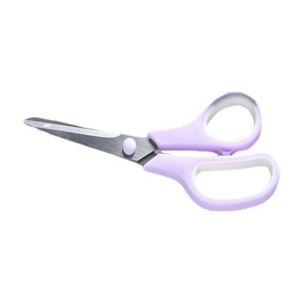 Latrodar Rubber Stainless Steel Macarons Color Design Scissors Office Supplies Color Student Stationery Scissors Pink Upgraded 3.6×0.4 Inch