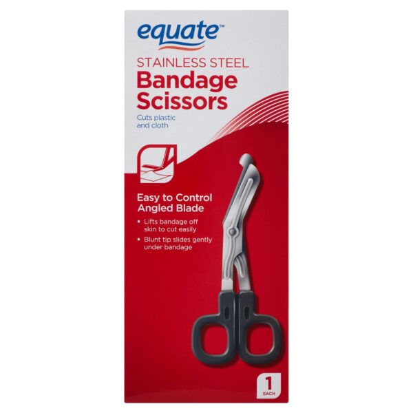 Equate Stainless Steel Bandage Scissors, 1 Count Equate Stainless Steel Bandage Scissors, 1 Count