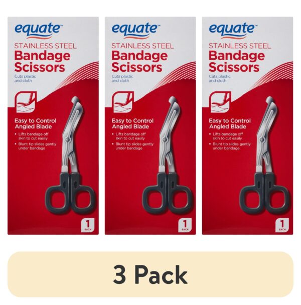 Equate Stainless Steel Bandage Scissors, 1 Count