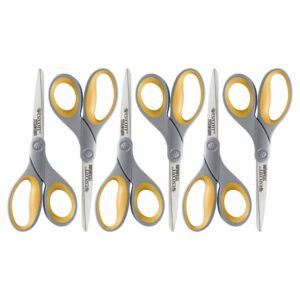 Westcott Titanium Bonded Adjustable Glide Scissors, 8", Grey & Yellow, for Office, 1-Count - Image 21