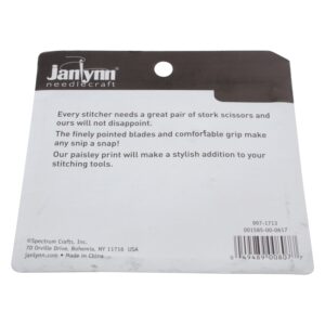 Janlynn Paisley Print Stork Scissor, 1 Each