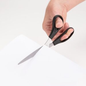 Business Source, BSN65647, Stainless Steel Scissors, 1 Each, Black