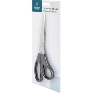 Business Source, BSN65647, Stainless Steel Scissors, 1 Each, Black