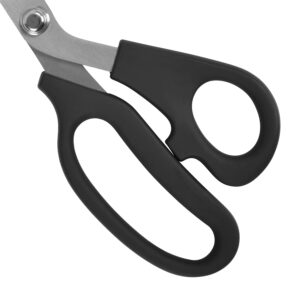 Westcott Multipurpose Scissors, All Purpose Plus, 9″, Bent, Stainless Steel, for Office, Black, 1-Count