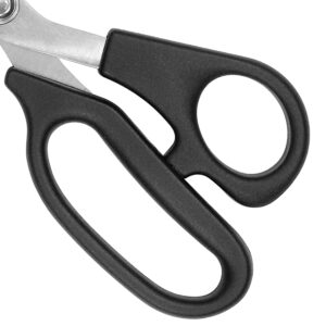 Westcott All Purpose Plus Scissors, 8″, Bent Handle, High School, for Office, Black, 1 Each