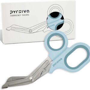 Multipurpose Scissors | Shears for Physicians, Nurses, EMTs, Paramedics, First-Aid, Vets | Bandage Scissors | Durable, Titanized Blades | Genuine Rubberized Grips…