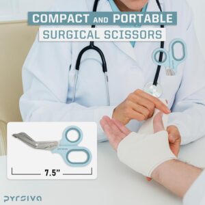 Multipurpose Scissors | Shears for Physicians, Nurses, EMTs, Paramedics, First-Aid, Vets | Bandage Scissors | Durable, Titanized Blades | Genuine Rubberized Grips…