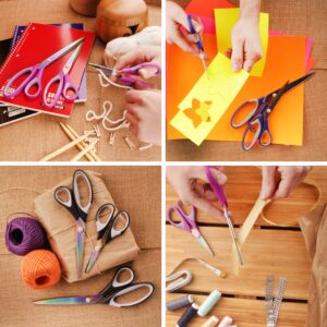 JubileeYarn Titanium Softgrip Scissors Set for Sewing, Arts, Crafts, Office - 1 Set of 3 - Pink - Image 4