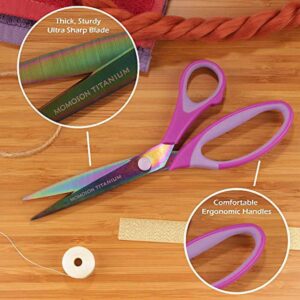 JubileeYarn Titanium Softgrip Scissors Set for Sewing, Arts, Crafts, Office - 1 Set of 3 - Pink - Image 14