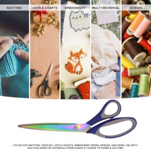 JubileeYarn Titanium Softgrip Scissors Set for Sewing, Arts, Crafts, Office - 1 Set of 3 - Pink - Image 22