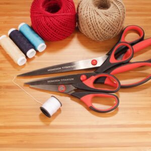 JubileeYarn Titanium Softgrip Scissors Set for Sewing, Arts, Crafts, Office - 1 Set of 3 - Pink - Image 33