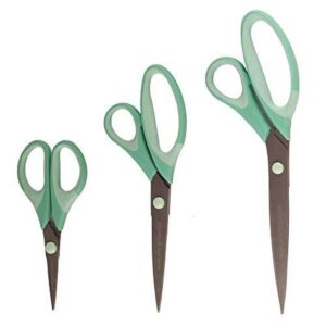JubileeYarn Titanium Softgrip Scissors Set for Sewing, Arts, Crafts, Office - 1 Set of 3 - Pink - Image 49