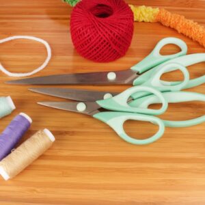 JubileeYarn Titanium Softgrip Scissors Set for Sewing, Arts, Crafts, Office - 1 Set of 3 - Pink - Image 51