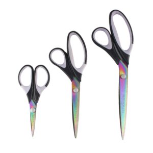 JubileeYarn Titanium Softgrip Scissors Set for Sewing, Arts, Crafts, Office - 1 Set of 3 - Pink - Image 53