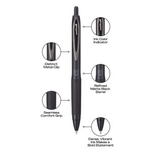 uniball™ 207 Plus+ Retractable Gel Pens, Micro Point (0.5mm), Black, 2 Pack - Image 5