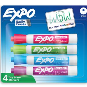 EXPO Dry Erase Markers, Chisel Tip, Assorted Tropical Colors, 4 Count - Image 10