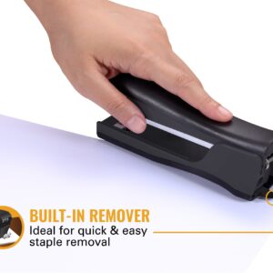 Bostitch Eco-Friendly 4-in-1 Manual Standup Stapler, Built-in Remover, Pencil Sharpener and Staple Storage.