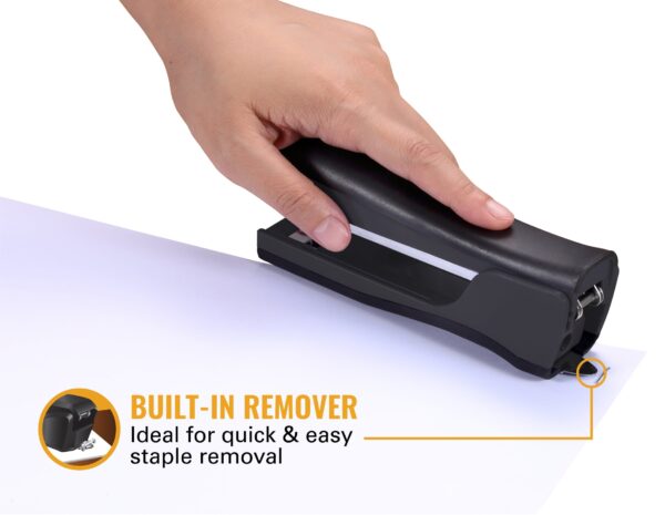 Bostitch Eco-Friendly 4-in-1 Manual Standup Stapler, Built-in Remover, Pencil Sharpener and Staple Storage.