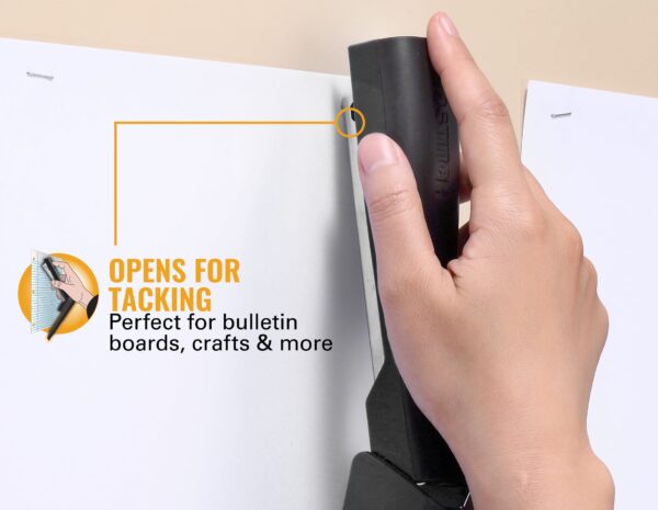 Bostitch Eco-Friendly 4-in-1 Manual Standup Stapler, Built-in Remover, Pencil Sharpener and Staple Storage.