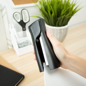 Bostitch Eco-Friendly 4-in-1 Manual Standup Stapler, Built-in Remover, Pencil Sharpener and Staple Storage.