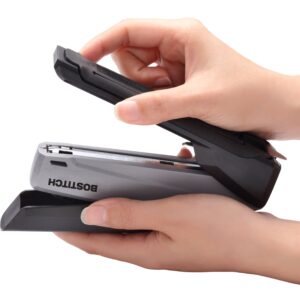 Bostitch Eco-Friendly Manual Desktop Stapler, One-Finger Technology, Jam-Free with Standard Staples.