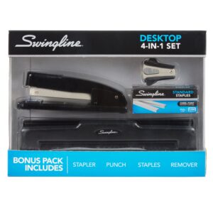 Swingline Desktop Stapler 3-Hole Punch Set (S7044499) - Image 3