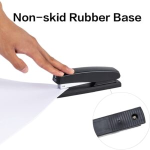 Deli Stapler, Desktop Stapler, Office Stapler, 20 Sheet Capacity, Includes 1000 Staples and Staple Remover, Black - Image 2