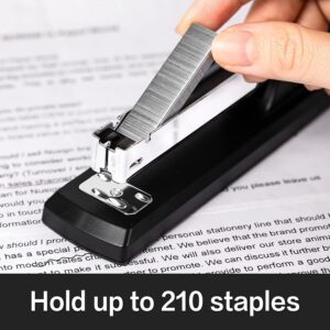Deli Stapler, Desktop Stapler, Office Stapler, 20 Sheet Capacity, Includes 1000 Staples and Staple Remover, Black - Image 6