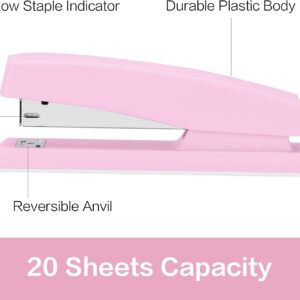 Deli Stapler, Desktop Stapler, Office Stapler, 20 Sheet Capacity, Includes 1000 Staples and Staple Remover, Black - Image 15