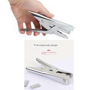 XDMTWLKJ Plier Stapler Hand Held Paper Office Stapler Set with 1000 Staples and Remover