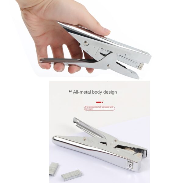 XDMTWLKJ Plier Stapler Hand Held Paper Office Stapler Set with 1000 Staples and Remover