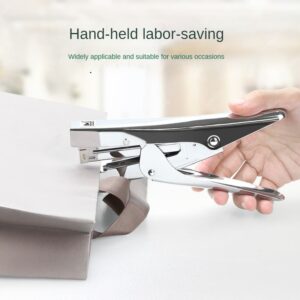 XDMTWLKJ Plier Stapler Hand Held Paper Office Stapler Set with 1000 Staples and Remover