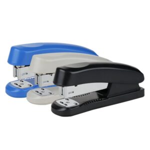 PEACNNG Effective 3 Random Colors Staples Metal Manual Medium Stapler Can Bind 25 Sides Game 20 sheets capacity match 24/6 26/6 Staples Office Binding Supplies High Quality no. 0325