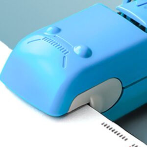 Reiche Stapler without staples This item allows you to staple pieces of paper without making holes in the paper (blue), Stapleless Stapler, PUNCH - Image 2