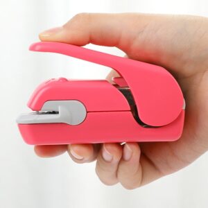 Reiche Stapler without staples This item allows you to staple pieces of paper without making holes in the paper (blue), Stapleless Stapler, PUNCH - Image 3