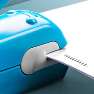 Reiche Stapler without staples This item allows you to staple pieces of paper without making holes in the paper (blue), Stapleless Stapler, PUNCH - Image 4