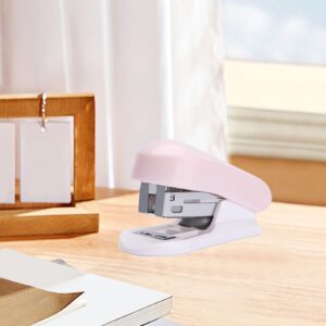 SLYNSHome Mini Lightweight Stapler for Office Desktop Heavy Duty Handheld Staplers for Home Office Supplies Office Essentials - 4.3 inch (Pink) - Image 5