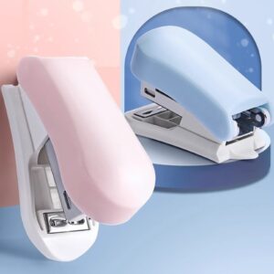 SLYNSHome Mini Lightweight Stapler for Office Desktop Heavy Duty Handheld Staplers for Home Office Supplies Office Essentials - 4.3 inch (Pink) - Image 7