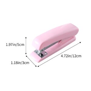 SLYNSHome Mini Lightweight Stapler for Office Desktop Heavy Duty Handheld Staplers for Home Office Supplies Office Essentials - 4.3 inch (Pink) - Image 19