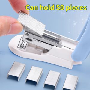 SLYNSHome Mini Lightweight Stapler for Office Desktop Heavy Duty Handheld Staplers for Home Office Supplies Office Essentials - 4.3 inch (Pink) - Image 32