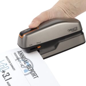 Swingline Optima 20 Compact Electric Stapler 20 Sheets Silver – Electric