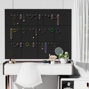 MaxGear Large Cork Board for Wall 48″ x 36″, 12 Pack Felt Wall Tiles with Pushpins, Dark Gray Bulletin Board, Pin Board Tack Board for Office, Home, Decoration