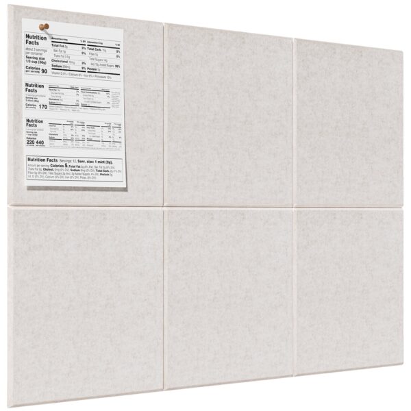 MaxGear Large Cork Board for Wall 36″ x 24″, Dark Blue Bulletin Board, 6 Pack Felt Wall Tiles with Pushpins