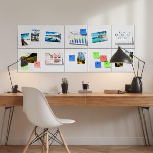 MaxGear Large Cork Board for Wall 48″ x 36″, 12 Pack Felt Wall Tiles with Pushpins, Dark Gray Bulletin Board, Pin Board Tack Board for Office, Home, Decoration