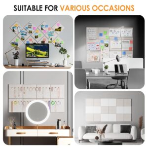 MaxGear Large Cork Board for Wall 48″ x 36″, 12 Pack Felt Wall Tiles with Pushpins, Dark Gray Bulletin Board, Pin Board Tack Board for Office, Home, Decoration