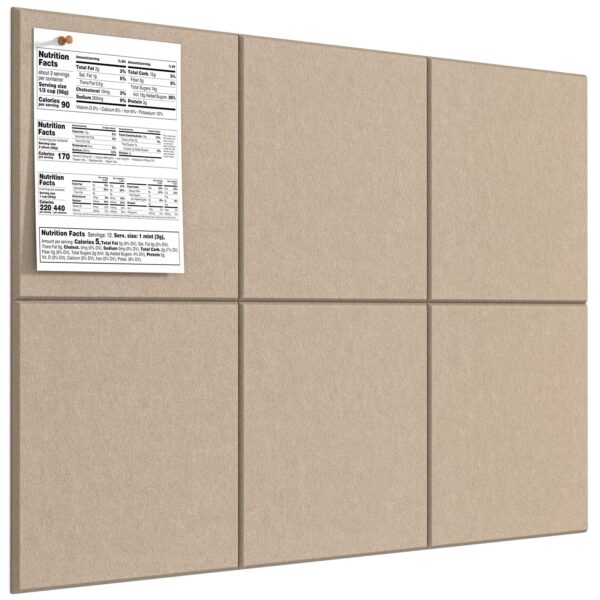 MaxGear Large Cork Board for Wall 36″ x 24″, Dark Blue Bulletin Board, 6 Pack Felt Wall Tiles with Pushpins