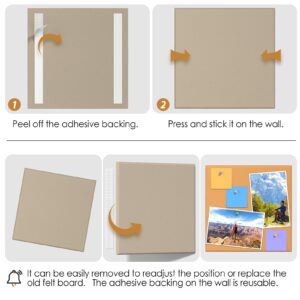 MaxGear Large Cork Board for Wall 36″ x 24″, Dark Blue Bulletin Board, 6 Pack Felt Wall Tiles with Pushpins