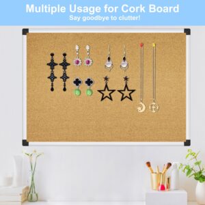 AGCAN Pin Board for Wall 23″ x 17″ Cork Bulletin Board Memory Vision Board Picture Tack Board