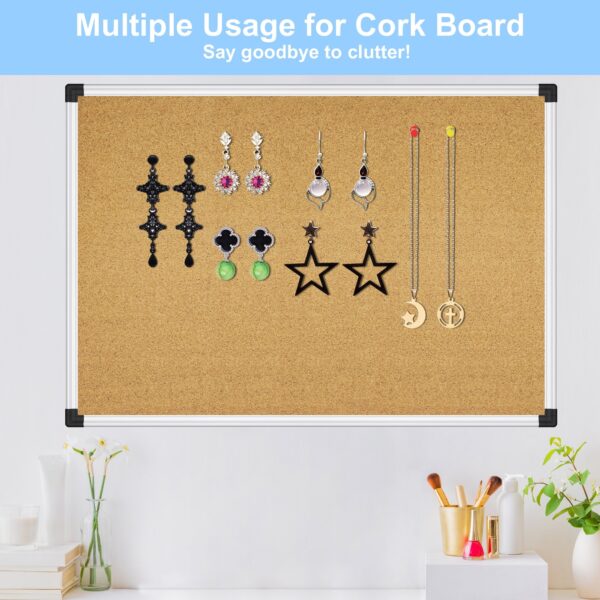 AGCAN Pin Board for Wall 23″ x 17″ Cork Bulletin Board Memory Vision Board Picture Tack Board