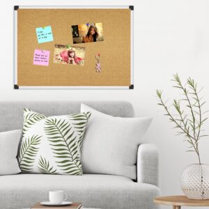 AGCAN Pin Board for Wall 23″ x 17″ Cork Bulletin Board Memory Vision Board Picture Tack Board